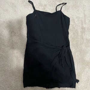 Princess Polly Linen Wrap Dress